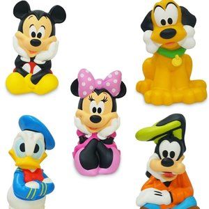 Disney Parks Mickey Mouse & Friends Bath Toy Set NWT Minnie Goofy Donald Pluto